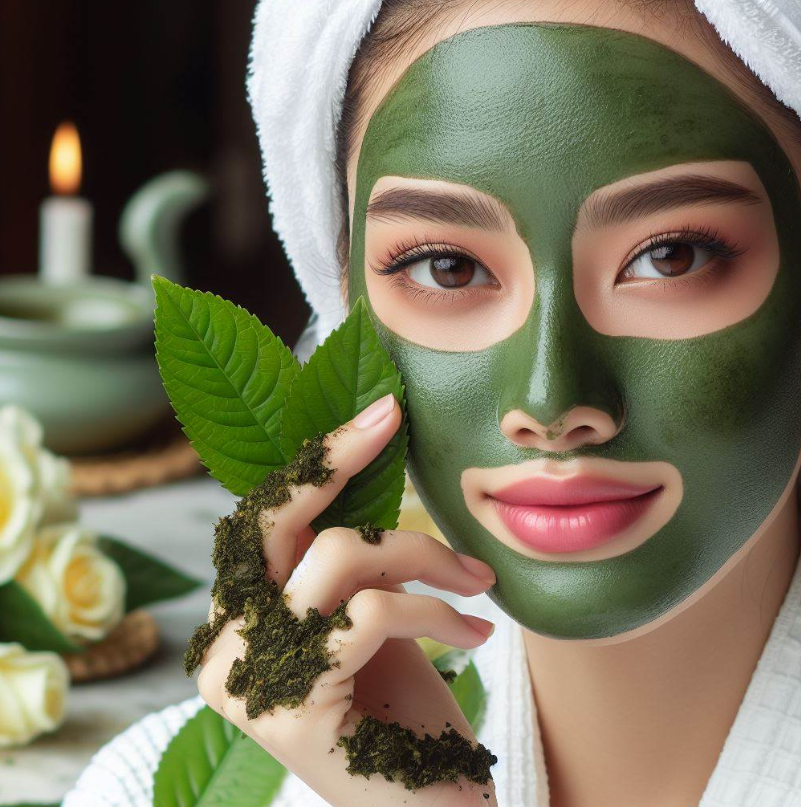 Exfoliante de té verde y azúcar
