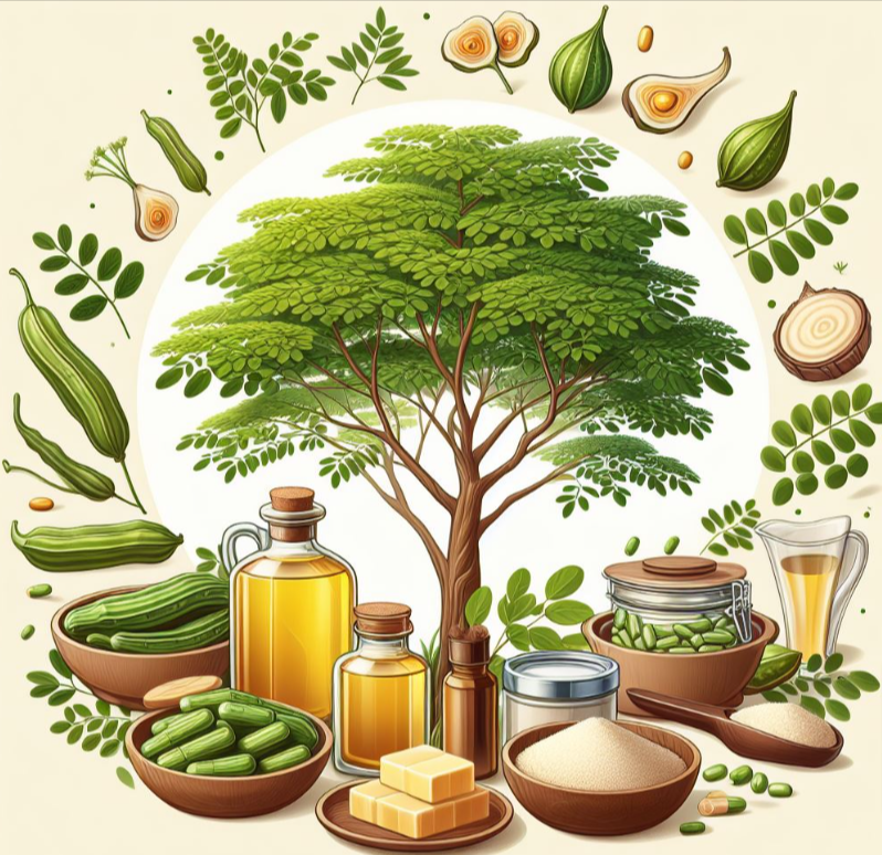 Productos derivados de la moringa