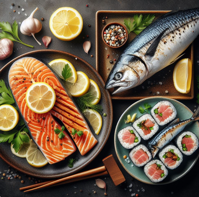 Salmón, atún y sardinas