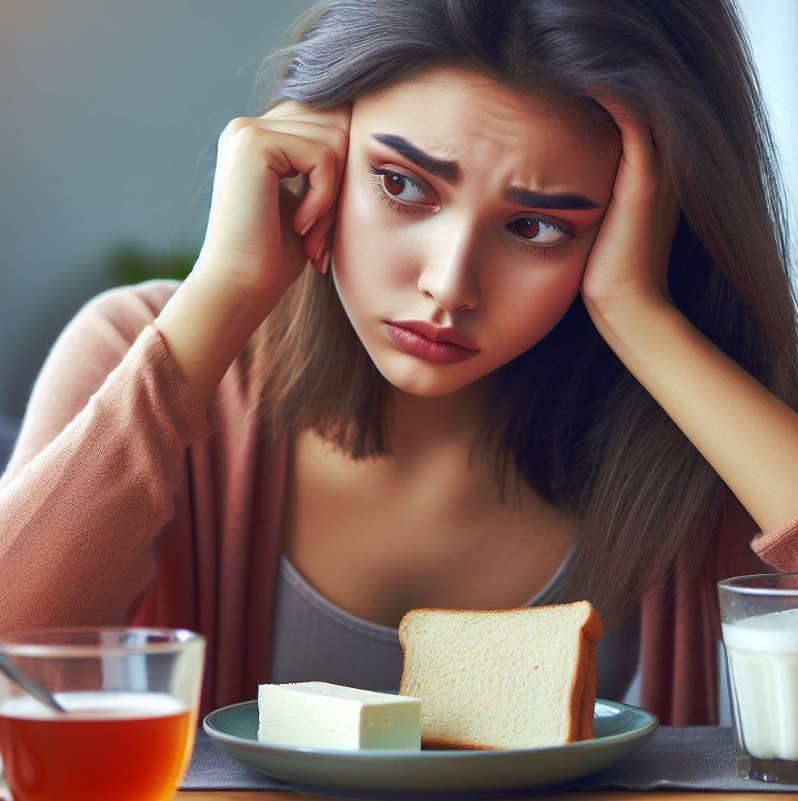 Persona que presenta problemas para digerir las grasas