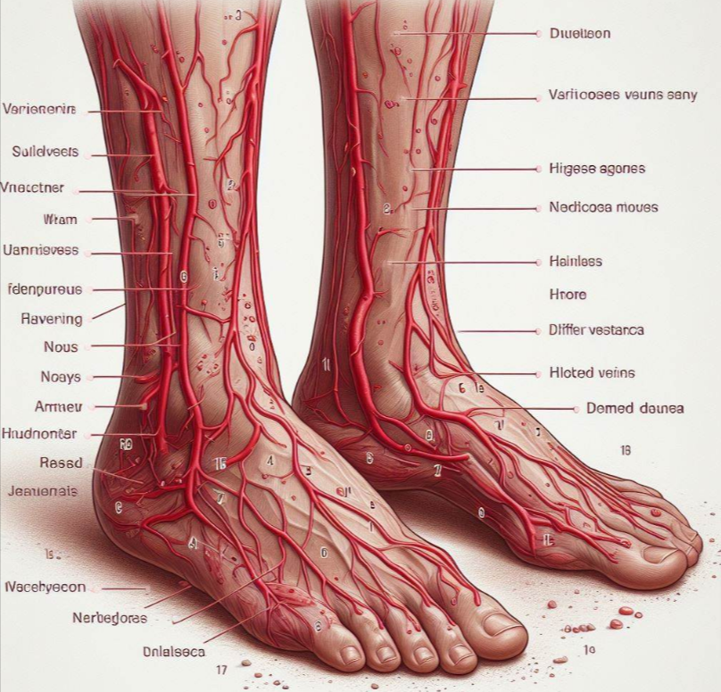 Varices en los pies